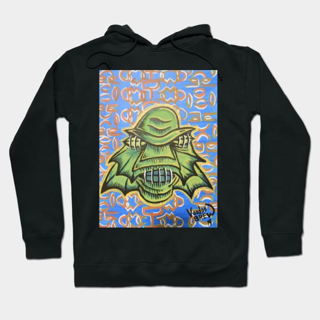 creature shrunken head Hoodie by Voodoobrew